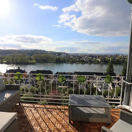 -Residenz Josephine- Atemberaubender Rheinblick Bis Zum Deutschen Eck Apartment Koblenz  Exterior photo